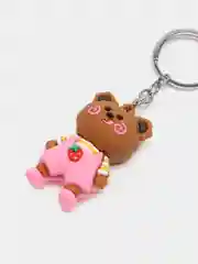 Бирюзовый силиконовый брелок для ключей, 10 видов