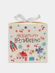 Молочный коробка пожарочная, новогодняя, "С Новым 2025 годом!" 12 х 12 х 12 см
