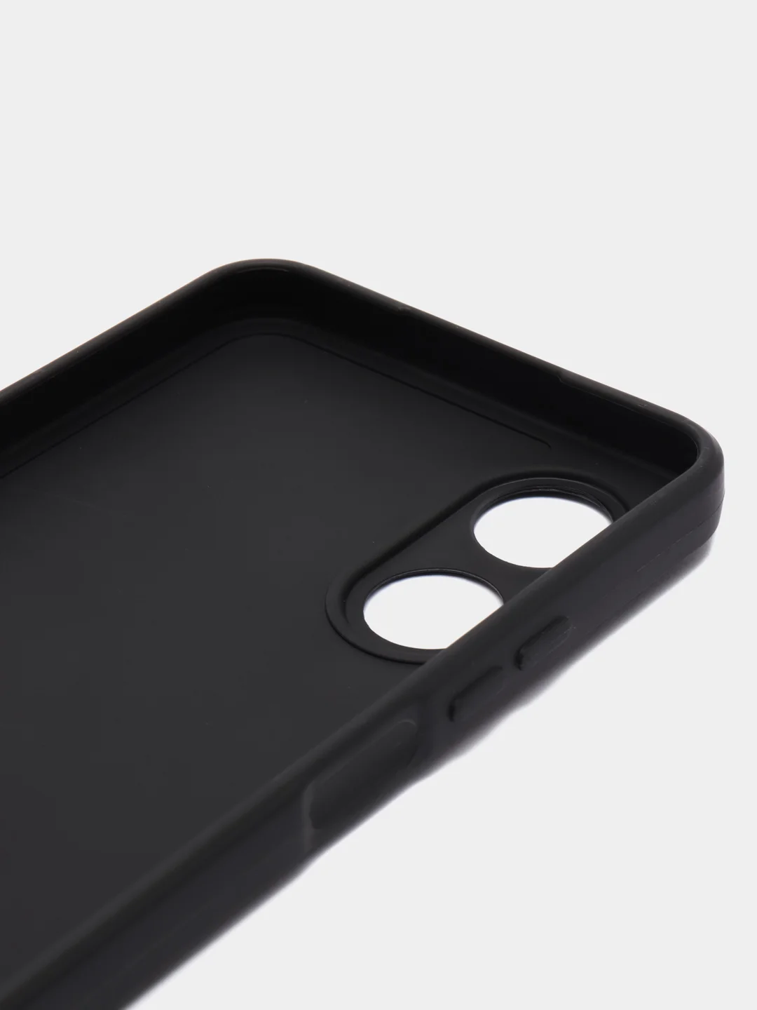 Черный чехол для OPPO A17 / A17K (Оппо А17 / 17К), силиконовый прозрачный