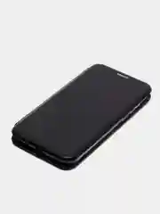 Черный чехол-книжка для Honor 9 s, Huawei Y5P, Хонор 9 s,  экокожа