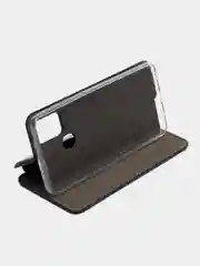 Темно-синий чехол-книжка для Samsung Galaxy A21s, A 21s, экокожа, Самсунг А21с