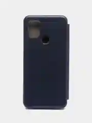 Темно-синий чехол-книжка для Samsung Galaxy A21s, A 21s, экокожа, Самсунг А21с
