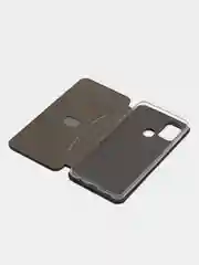 Темно-синий чехол-книжка для Samsung Galaxy A21s, A 21s, экокожа, Самсунг А21с