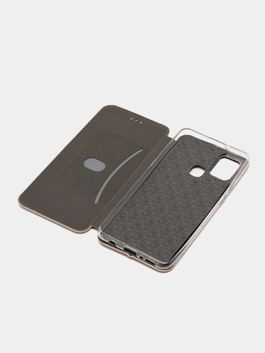 Золотой чехол-книжка для Samsung Galaxy A21s, A 21s, экокожа, Самсунг А21с