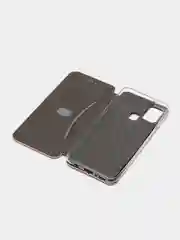 Золотой чехол-книжка для Samsung Galaxy A21s, A 21s, экокожа, Самсунг А21с