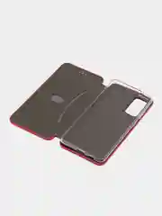 Красный чехол-книжка для Samsung Galaxy S20FE, S 20FE, S 20 FE, экокожа