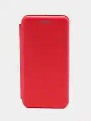 Красный чехол-книжка Huawei Honor 9 Lite, Хуавей Хонор 9 лайт, 9Lite, 9 лайт, экокожа