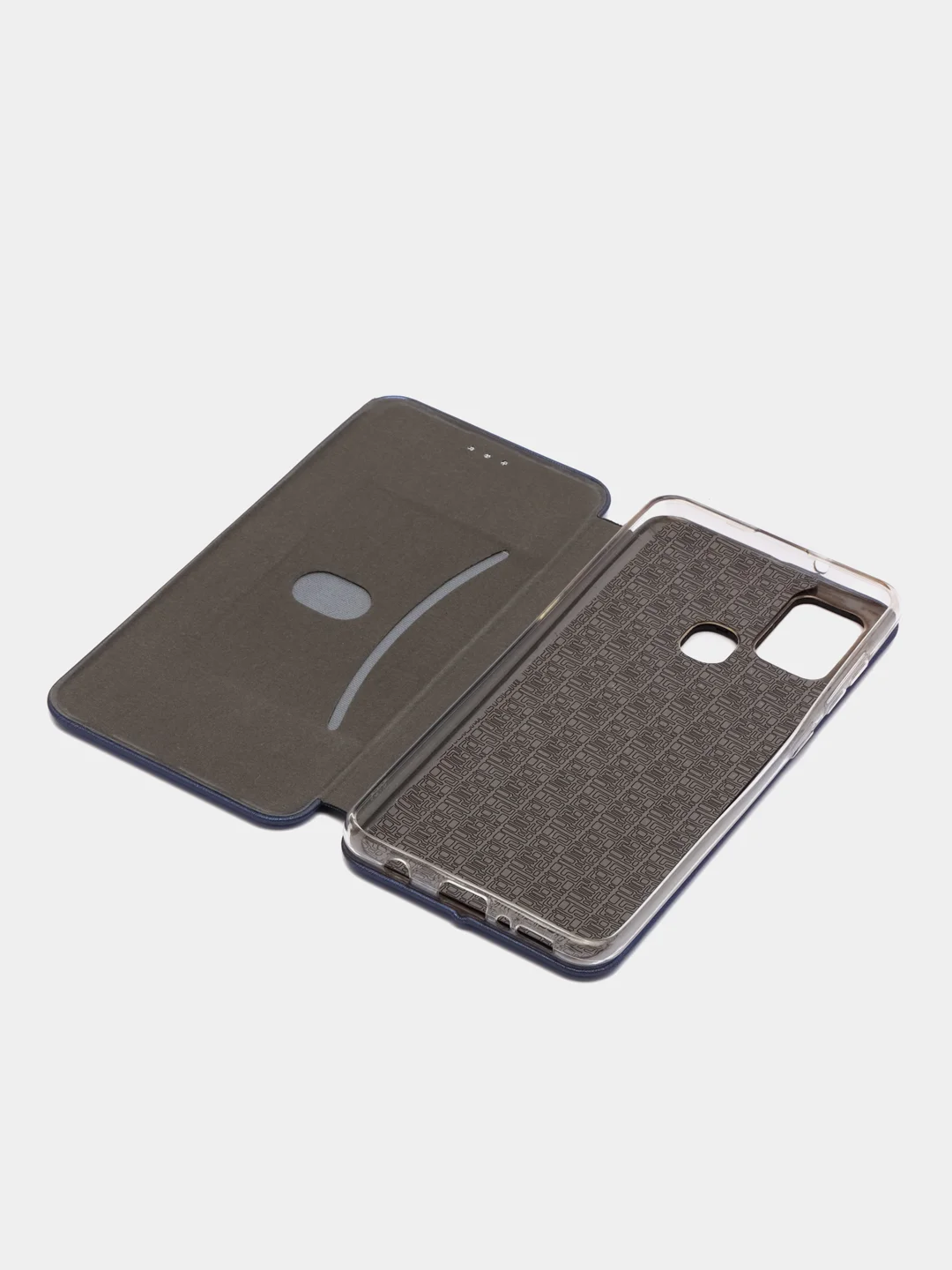 Синий чехол-книжка для Samsung Galaxy A21s, A 21s, экокожа, Самсунг А21с