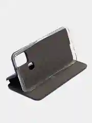 Синий чехол-книжка для Samsung Galaxy A21s, A 21s, экокожа, Самсунг А21с