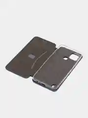 Синий чехол-книжка для Realme C 21 / C21 / Реалми С 21 / C21, экокожа