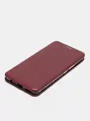 Бордовый чехол-книжка для Realme 8 (Реалми 8)