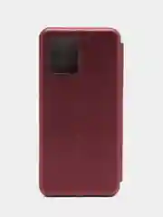 Бордовый чехол-книжка для Realme 8 (Реалми 8)