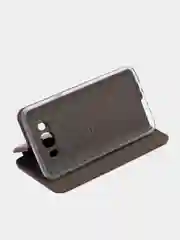 Бордовый чехол-книжка для Samsung Galaxy J 7 (2016), Samsung J7 (2016), Самсунг J 7 экокожа
