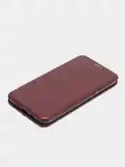 Бордовый чехол-книжка для Samsung Galaxy J 7 (2016), Samsung J7 (2016), Самсунг J 7 экокожа