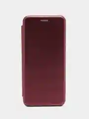 Бордовый чехол-книжка для Samsung Galaxy S10 Plus, S 10 Plus, s10+ экокожа (Самсунг С10 плюс)
