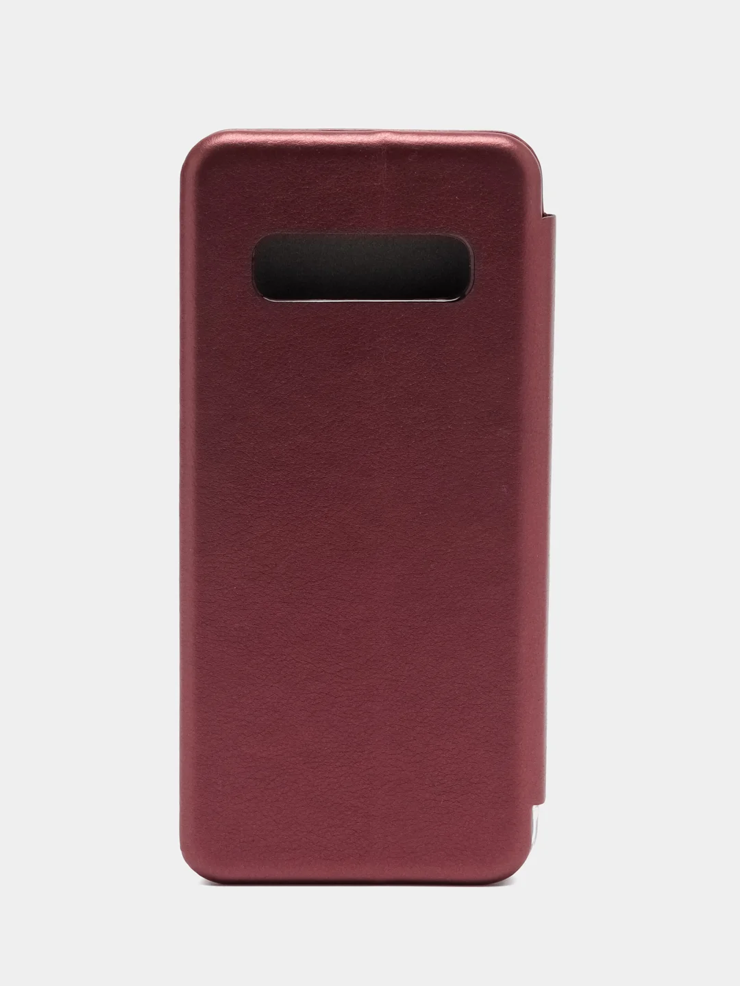 Бордовый чехол-книжка для Samsung Galaxy S10 Plus, S 10 Plus, s10+ экокожа (Самсунг С10 плюс)