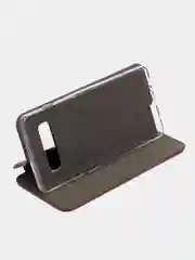 Бордовый чехол-книжка для Samsung Galaxy S10 Plus, S 10 Plus, s10+ экокожа (Самсунг С10 плюс)