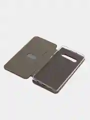 Бордовый чехол-книжка для Samsung Galaxy S10 Plus, S 10 Plus, s10+ экокожа (Самсунг С10 плюс)