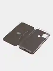 Бордовый чехол-книжка для Samsung Galaxy A21s, A 21s, экокожа, Самсунг А21с