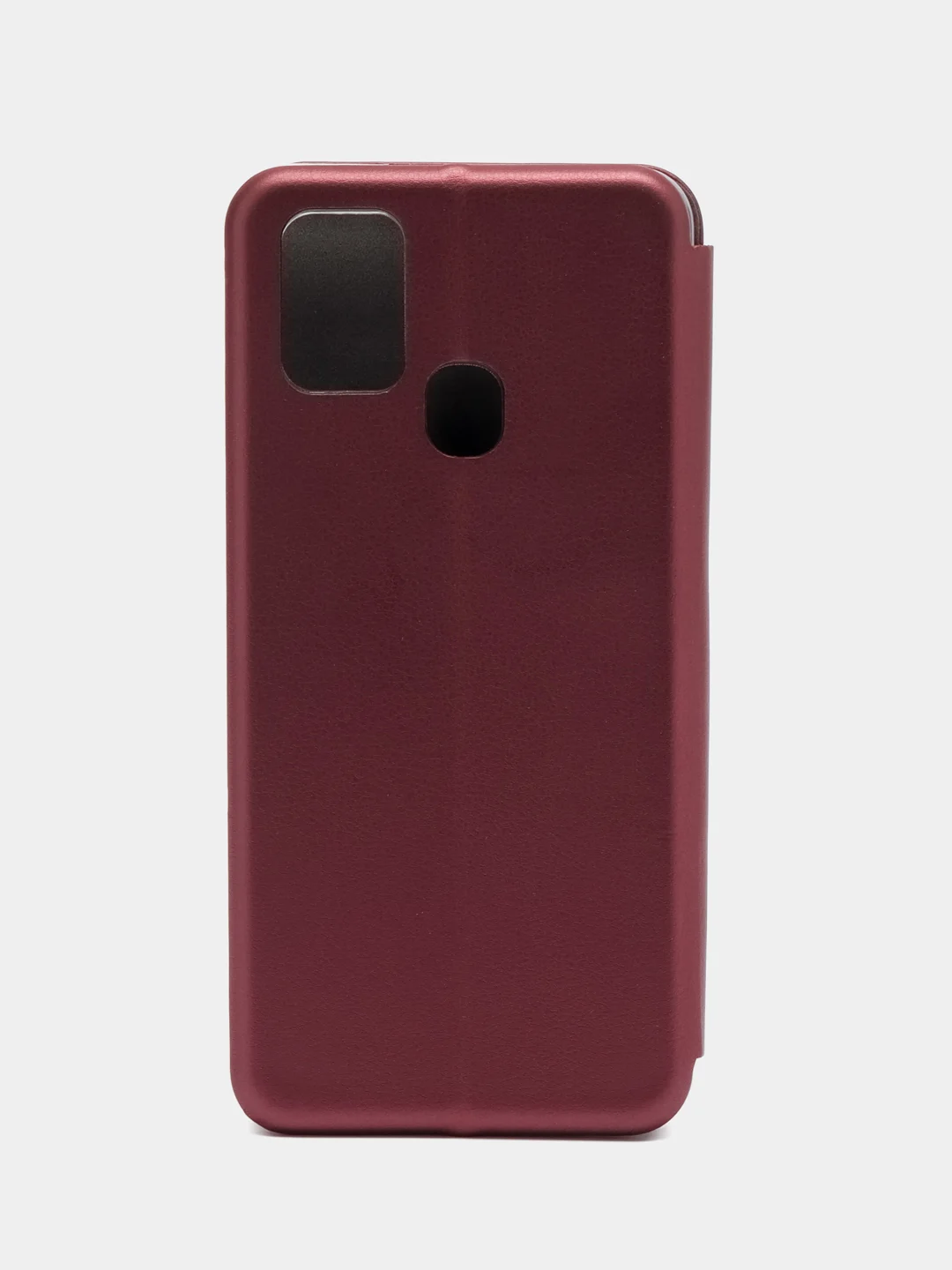Бордовый чехол-книжка для Samsung Galaxy A21s, A 21s, экокожа, Самсунг А21с