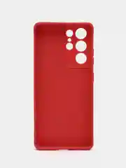 Коралловый чехол для Samsung Galaxy S21 Ultra (Самсунг С21 ультра) Силиконовый, c защитой камеры