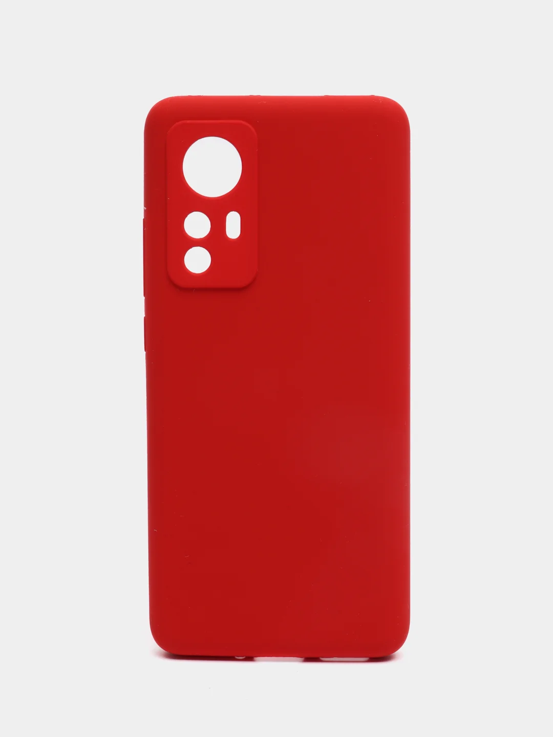 Красный чехол силиконовый Xiaomi 12, 12S, 12X, Сяоми 12, 12С, 12Х