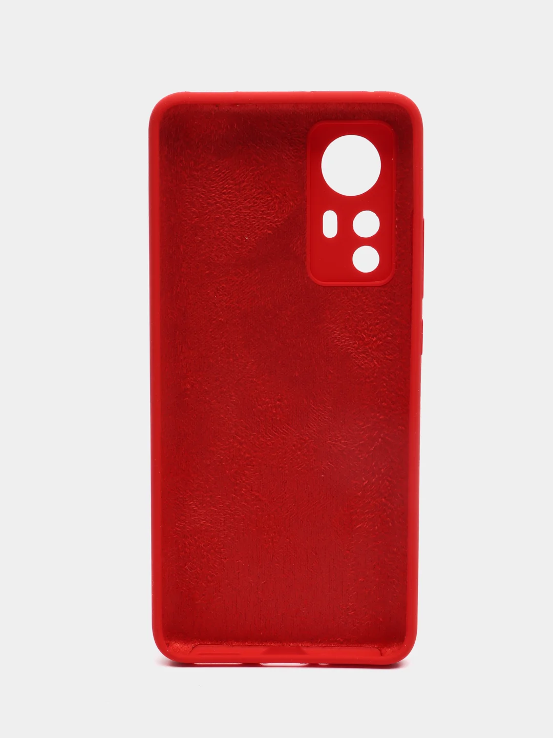 Красный чехол силиконовый Xiaomi 12, 12S, 12X, Сяоми 12, 12С, 12Х