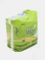 Зеленый прокладки гигиенические женские MEGGI Ultra, 10 шт