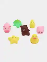 Набор игрушек для игры в ванне "Милые игрушки", с пищалкой (5 штук, 7 штук, 12 штук)