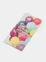 Золотой конверт-открытка для денег, подарочный "С Днём рождения"