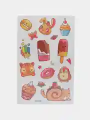 Конфетный переводная татуировка, 12*8 см