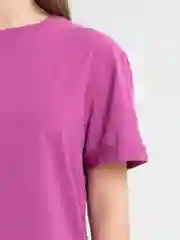 Фиолетовый футболка женская, хлопок