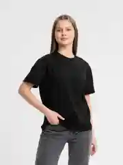 Черный футболка женская, хлопок