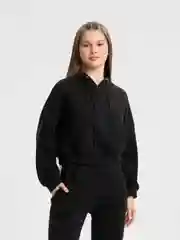 Черный спортивный костюм женский, на флисе, утепленный, оверсайз
