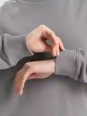 Серый костюм женский спортивный, теплый