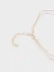 Золотой цепочка двойная, на шею, женская