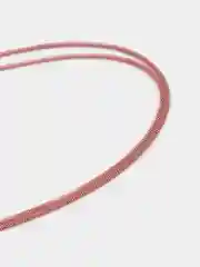Розовый цепочка на шею женская, колье, 60 см цепочка разноцветная