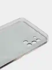 Угольный силиконовый чехол на Samsung Galaxy A31 / Самсунг А31 прозрачный с рисунком, защита камеры
