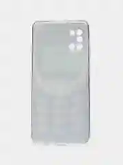 Угольный силиконовый чехол на Samsung Galaxy A31 / Самсунг А31 прозрачный с рисунком, защита камеры
