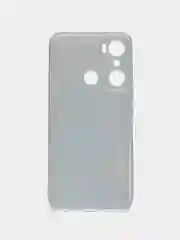 Светло-синий силиконовый чехол на Infinix HOT 20i / Инфиникс Хот 20i с рисунком, защита камеры