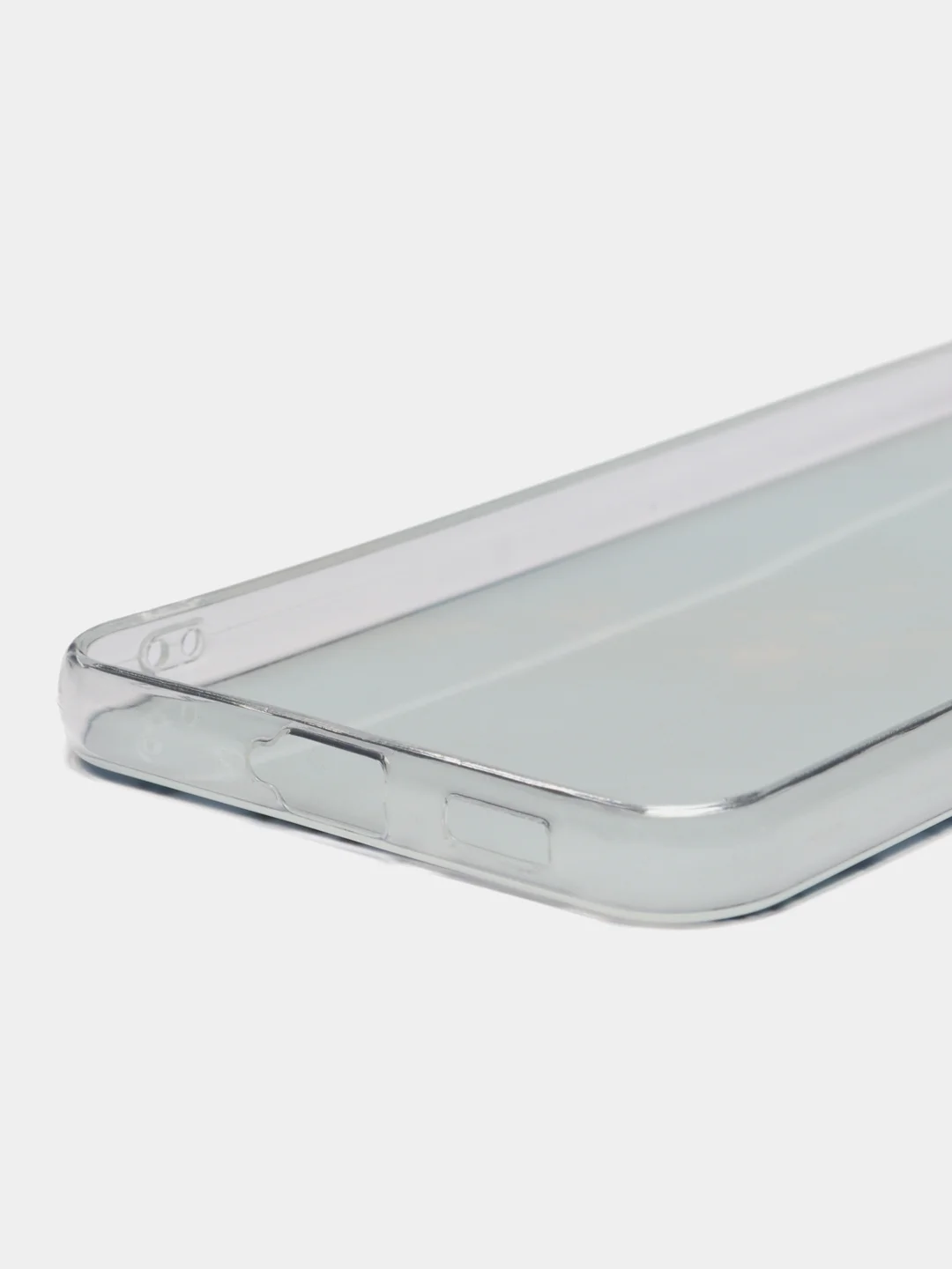 Голубой чехол на Samsung Galaxy S22 Plus / Самсунг S22 Plus прозрачный, с рисунком, защита камеры