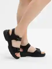 Черный босоножки женские Rieker, из натуральной кожи
