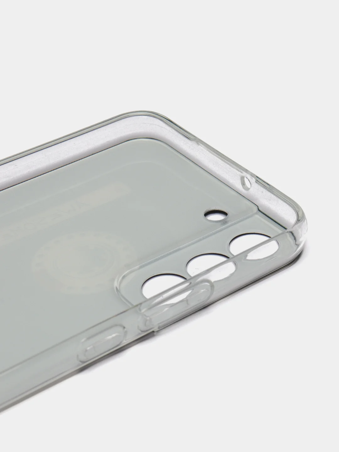 Хром чехол на Samsung Galaxy S22 Plus / Самсунг S22 Plus прозрачный, с рисунком, защита камеры