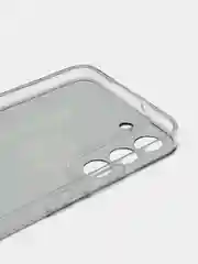 Хром чехол на Samsung Galaxy S22 Plus / Самсунг S22 Plus прозрачный, с рисунком, защита камеры