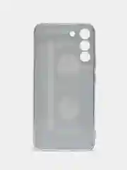 Хром чехол на Samsung Galaxy S22 Plus / Самсунг S22 Plus прозрачный, с рисунком, защита камеры