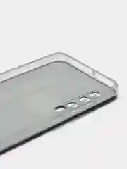 Хром силиконовый чехол на Huawei P30 / Хуавей P30 прозрачный, с рисунком, защита камеры