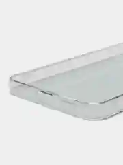 Светло-синий чехол на Samsung Galaxy S22 Plus / Самсунг S22 Plus прозрачный, с рисунком, защита камеры