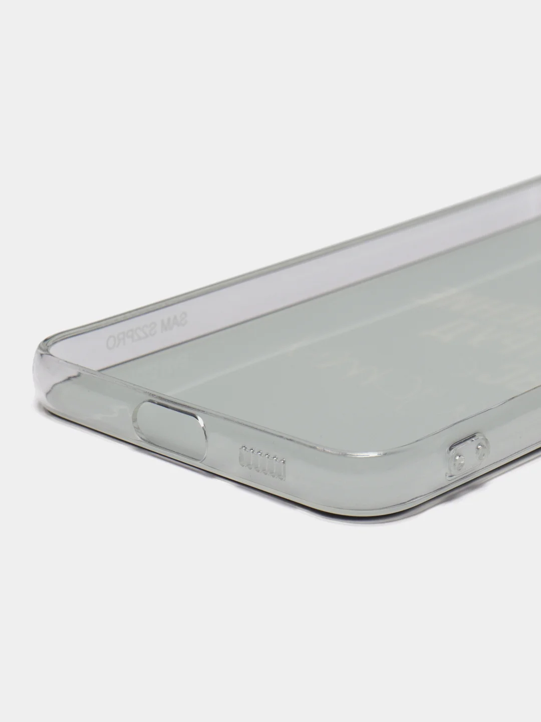 Тёмно-коричневый чехол на Samsung Galaxy S22 Plus / Самсунг S22 Plus прозрачный, с рисунком, защита камеры