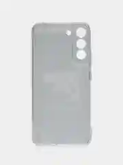 Тёмно-коричневый чехол на Samsung Galaxy S22 Plus / Самсунг S22 Plus прозрачный, с рисунком, защита камеры