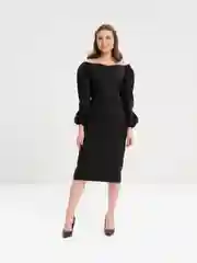 Черный платье женское вечернее  классическое черное